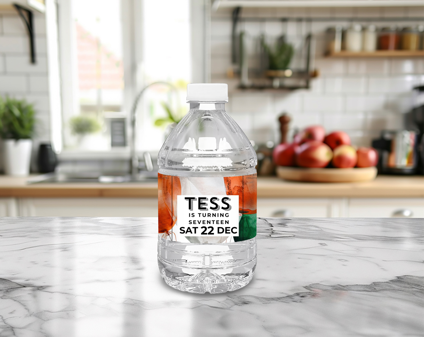 17th Birthday Water Bottle Label Female