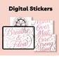 Pilates Digital Sticker Sheets