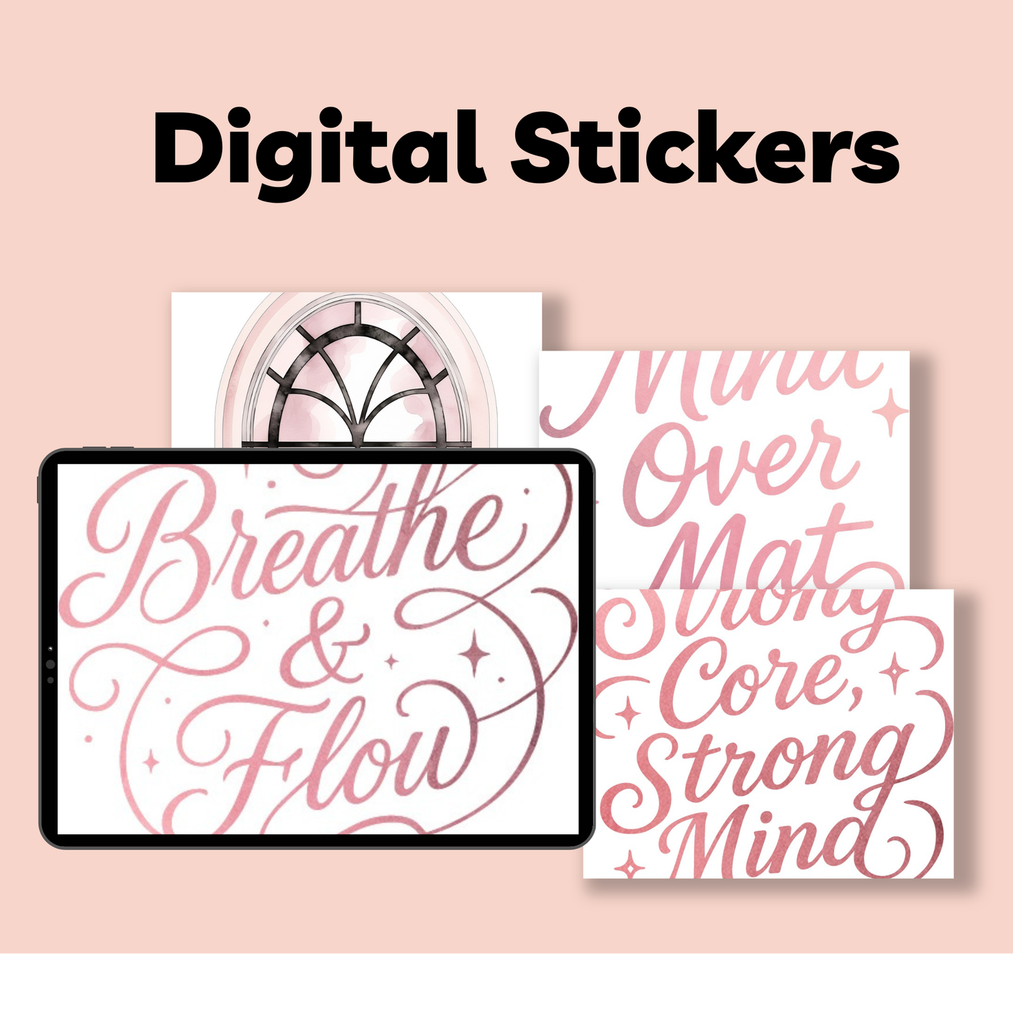 Pilates Digital Sticker Sheets