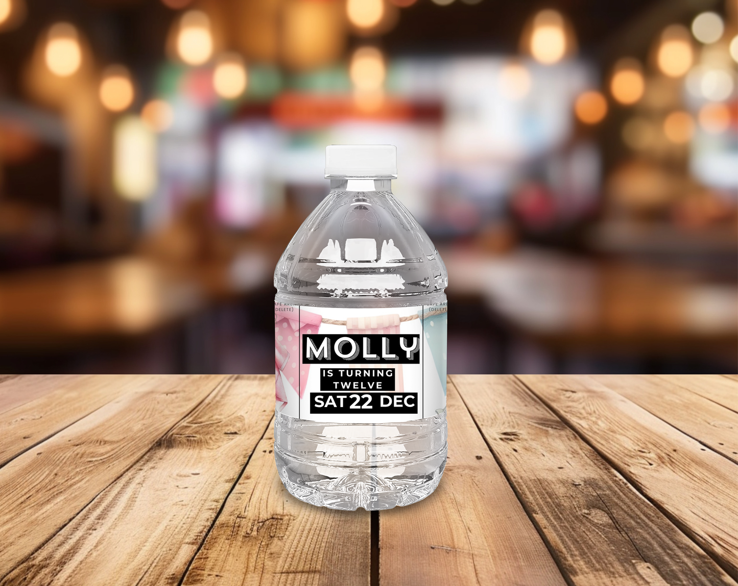 12th Birthday Water Bottle Label