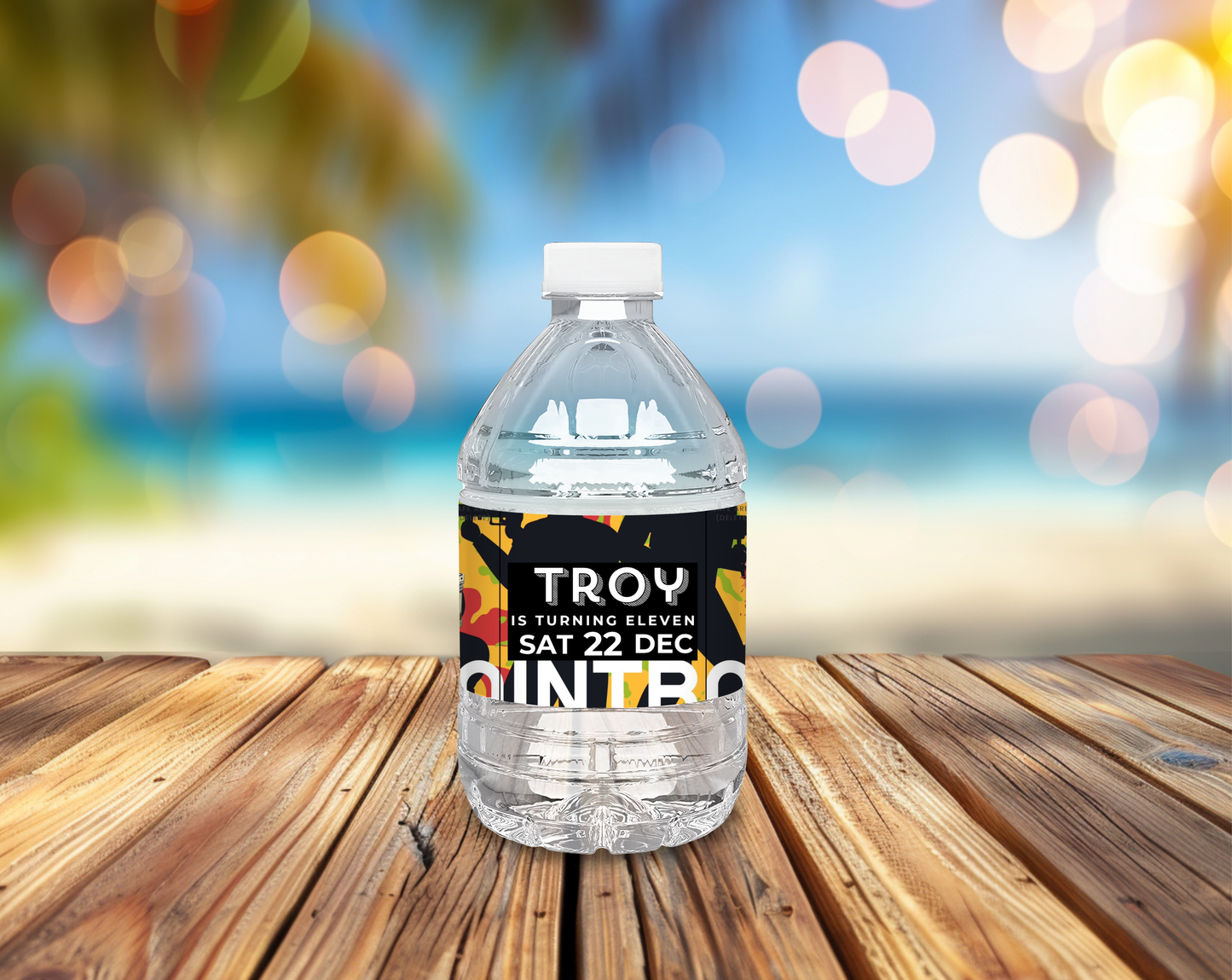 11th Birthday Water Bottle Label