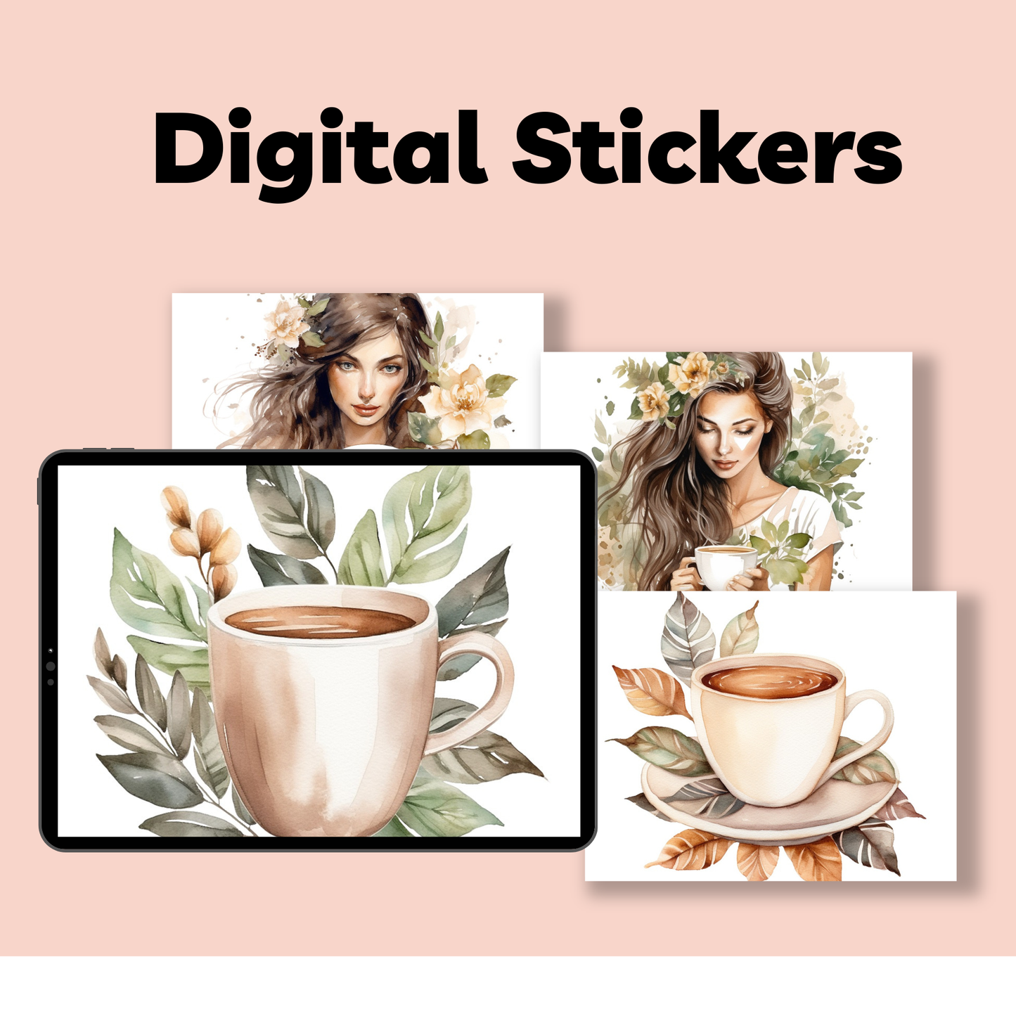 Coffee Digital Sticker Sheets