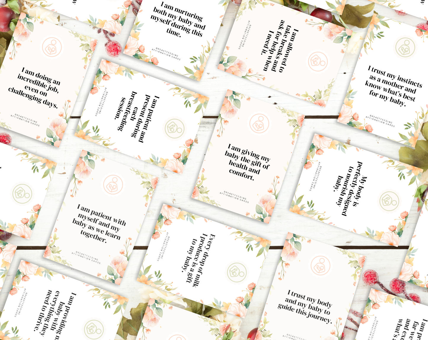 25 Breastfeeding Affirmation Cards