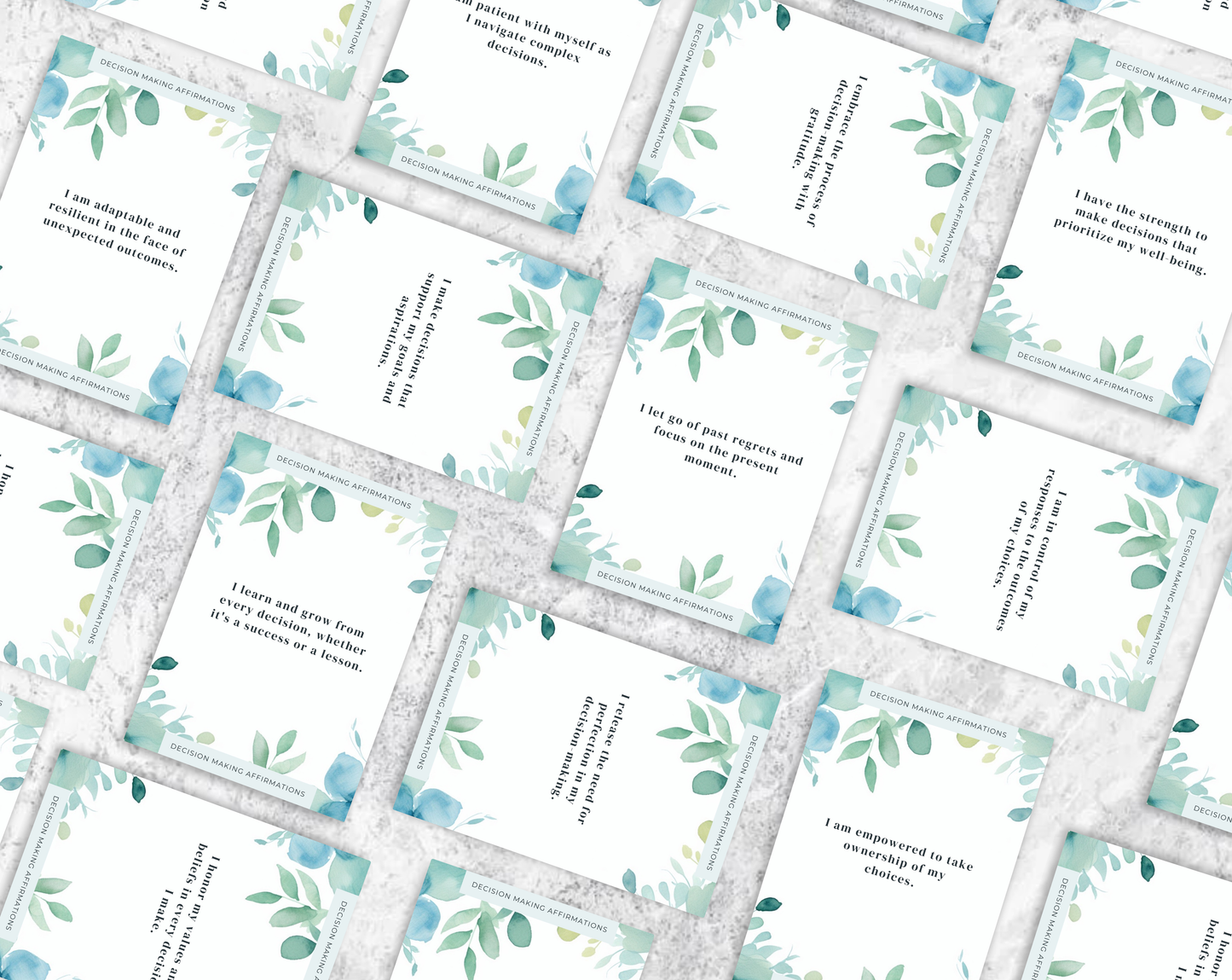 30 Decision Making Affirmation Cards
