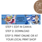 Hanukkah Water Bottle Label