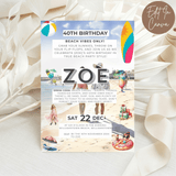 40th Birthday Invitation Female