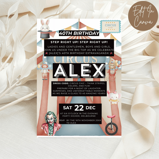 40th Birthday Invitation