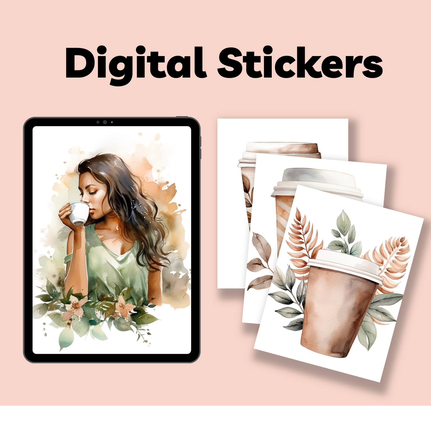 Coffee Digital Sticker Sheets