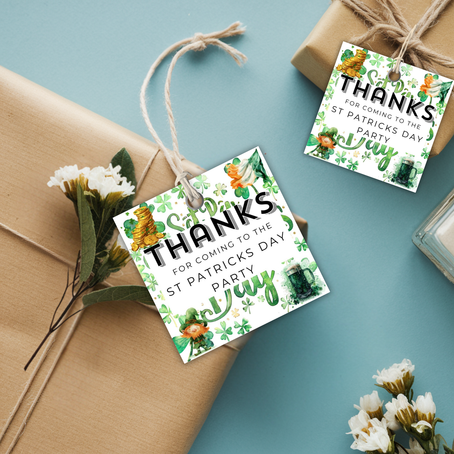 Saint Patrick's Day Thank You Tag