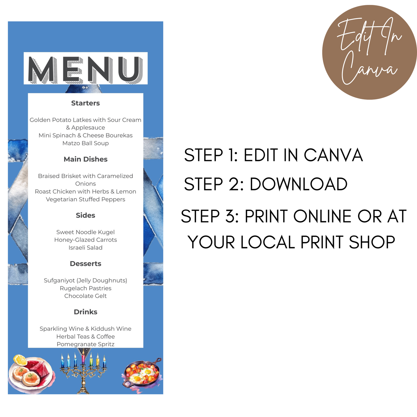 Hanukkah Menu