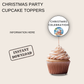 Christmas Party Cupcake Toppers