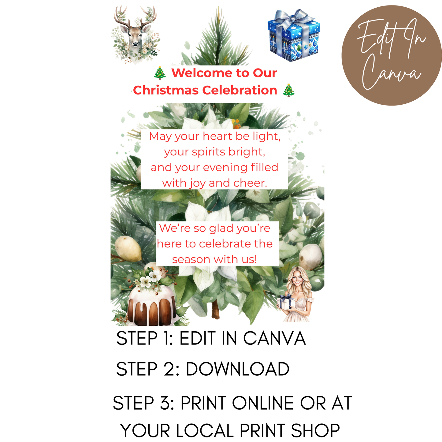 Christmas Party Welcome Sign