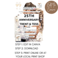 25th Anniversary Invitation