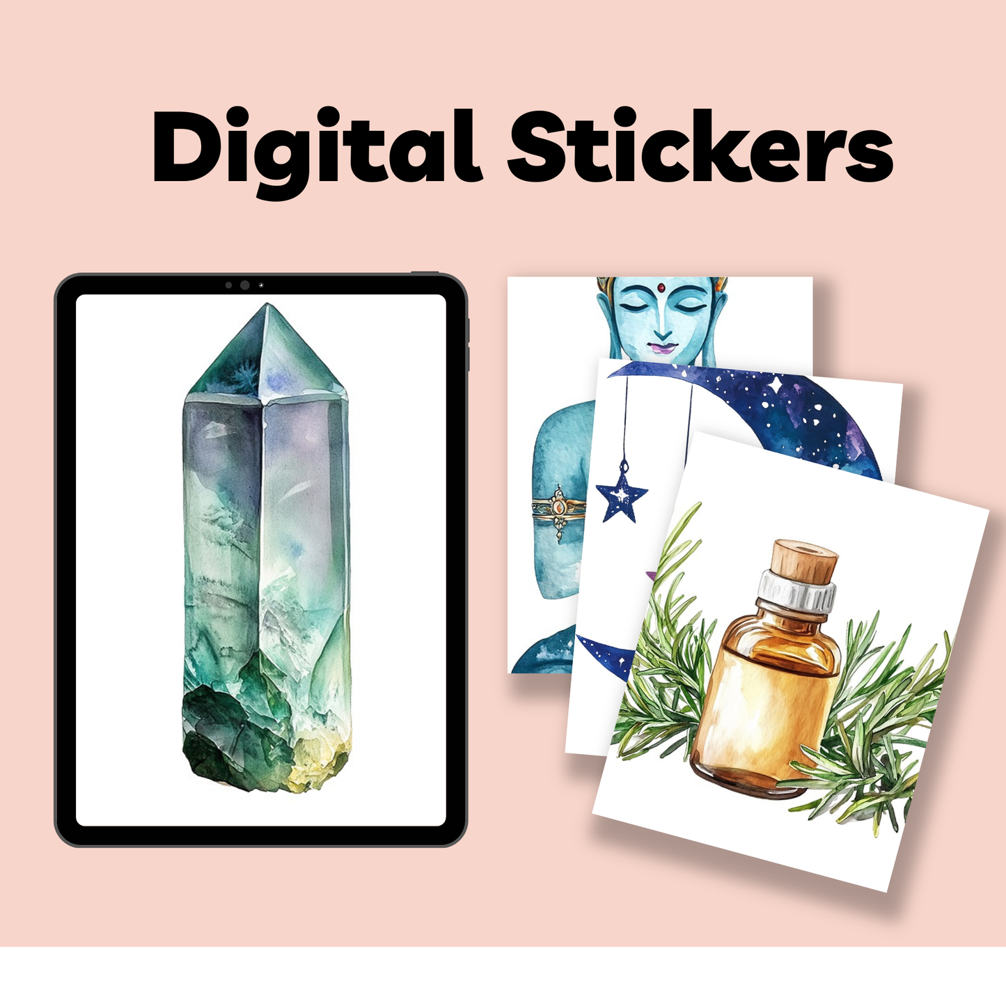 Spiritual Themed Digital Sticker Sheets