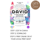 13th Birthday Invitation Male