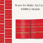 Ways To Make An Extra $1000 a Month