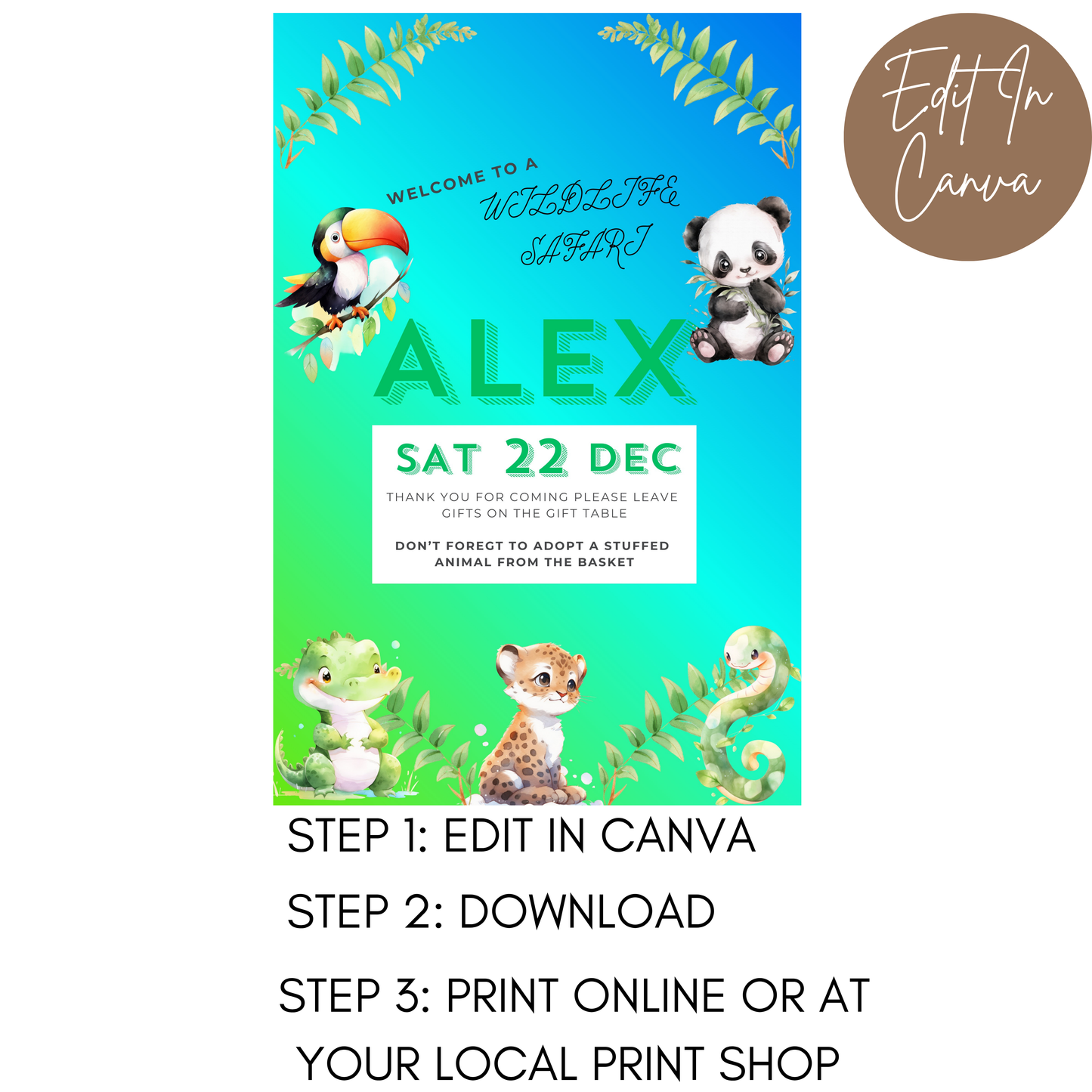 2nd Birthday Welcome Sign