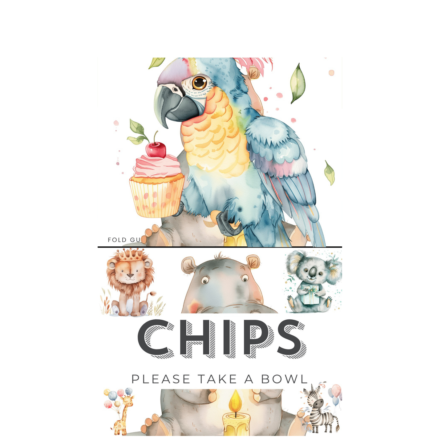 10th Birthday Food Labels