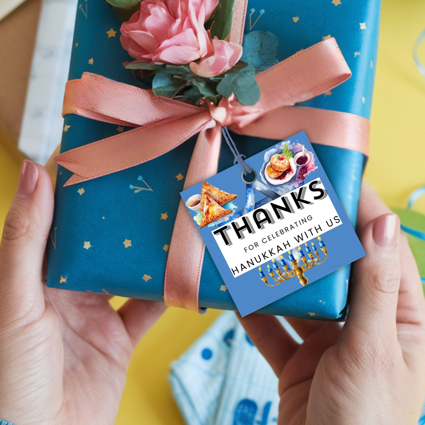 Hanukkah Thank You Tag
