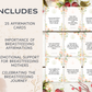 25 Breastfeeding Affirmation Cards