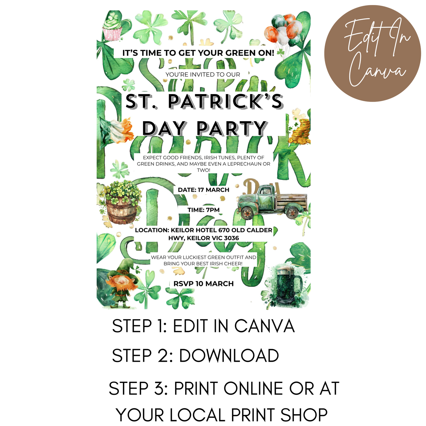 St Patricks Day Invitation