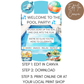 Pool Party Welcome Sign