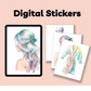 Spa Day Digital Sticker Sheets