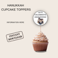 Hanukkah Cupcake Toppers