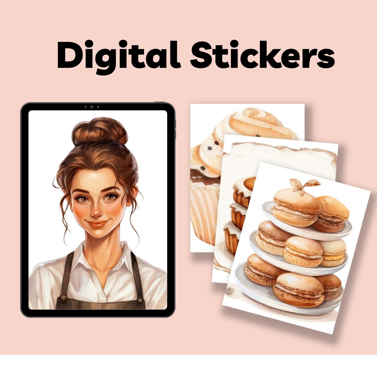 Bakery Digital Sticker Sheets