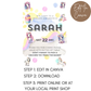 6th Birthday Welcome Sign Female
