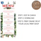 Christmas Party Menu