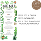 St Patricks Day Menu