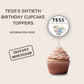 60th Birthday Cupcake Toppers Girl