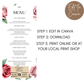 Bridal Shower Menu