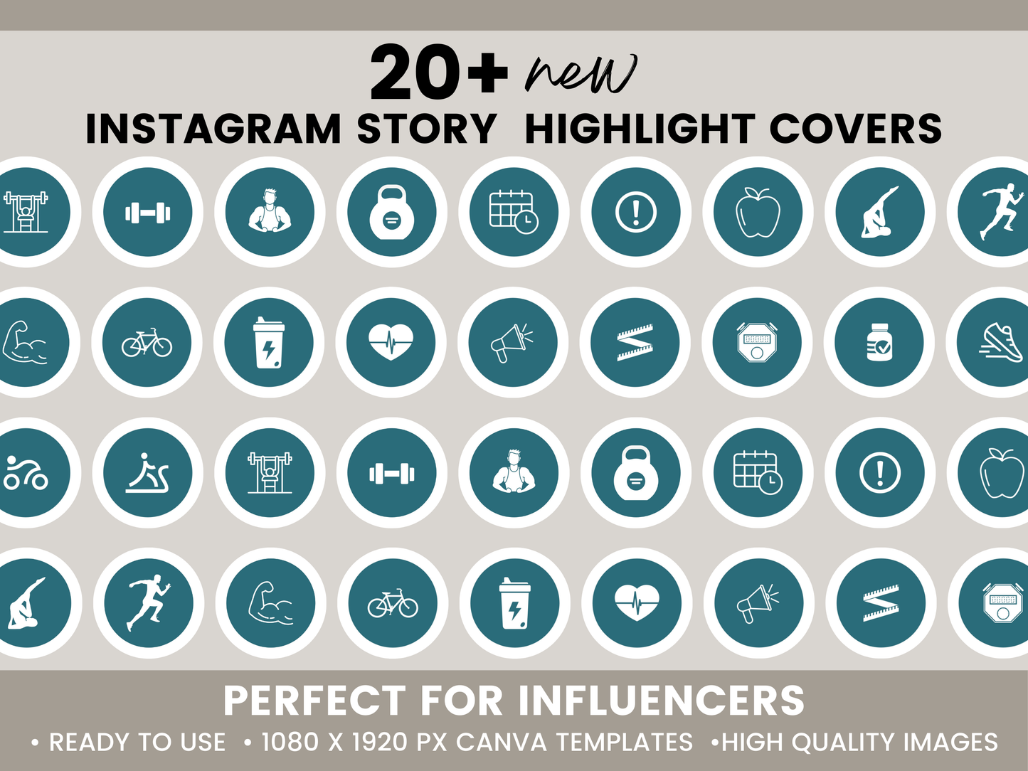 Fitness Instagram Highlight Covers