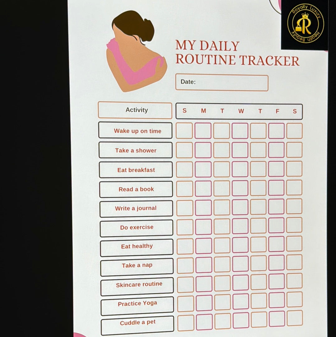 Daily Routine Planner Minimalist Design