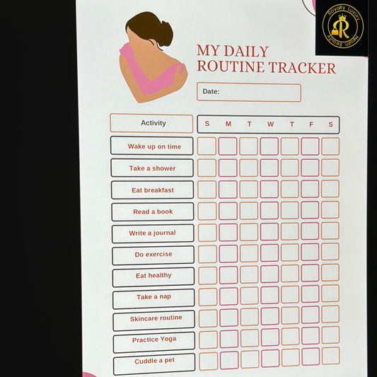 Daily Routine Planner Minimalist Design