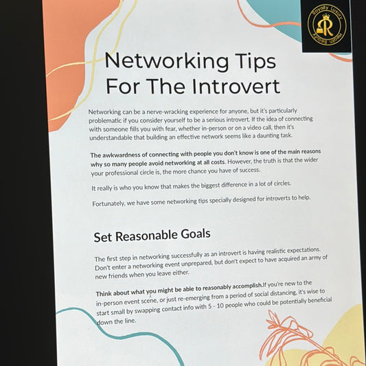 Networking Tips For The Introvert