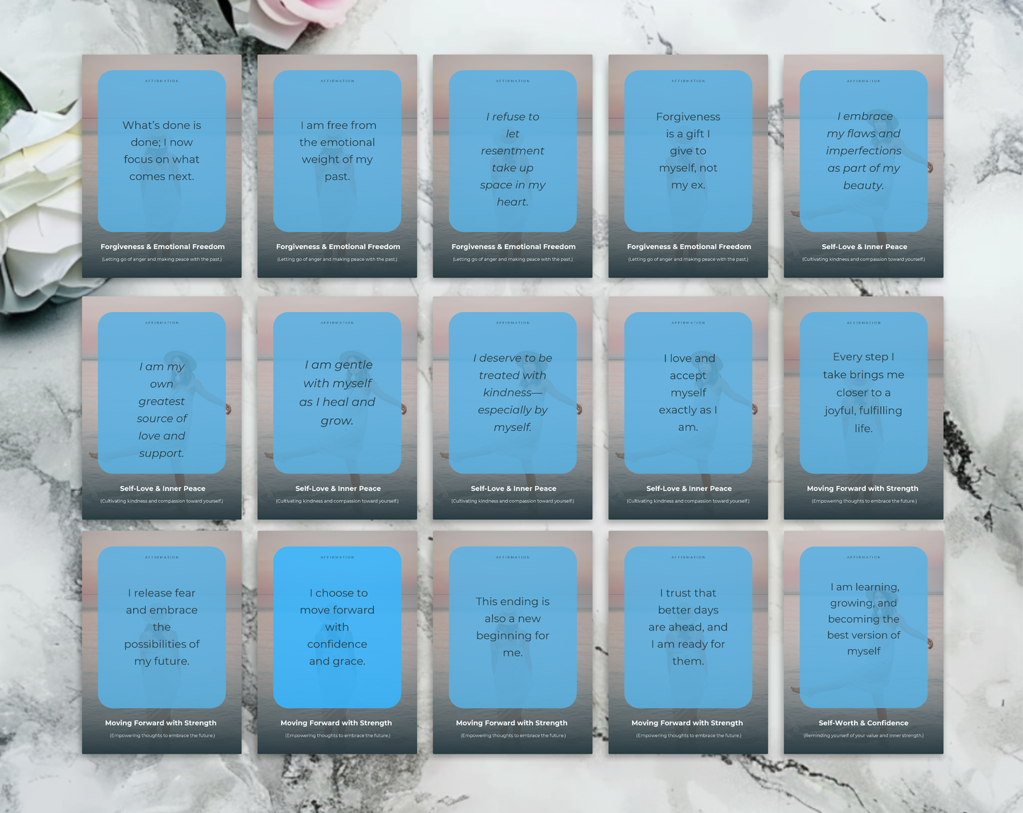 30 Divorce Affirmation Cards