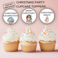Christmas Party Cupcake Toppers