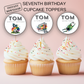 7th Birthday Cupcake Toppers Boy