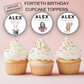40th Birthday Cupcake Toppers Man
