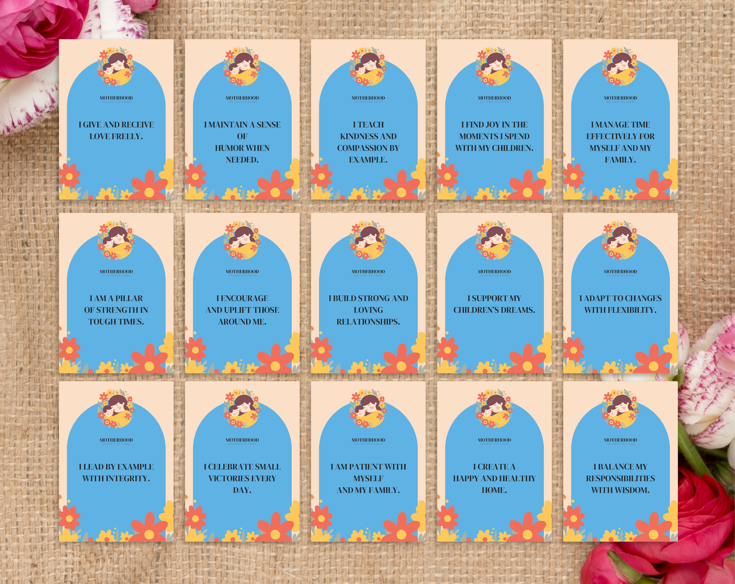 55 Motherhood Affirmation Cards