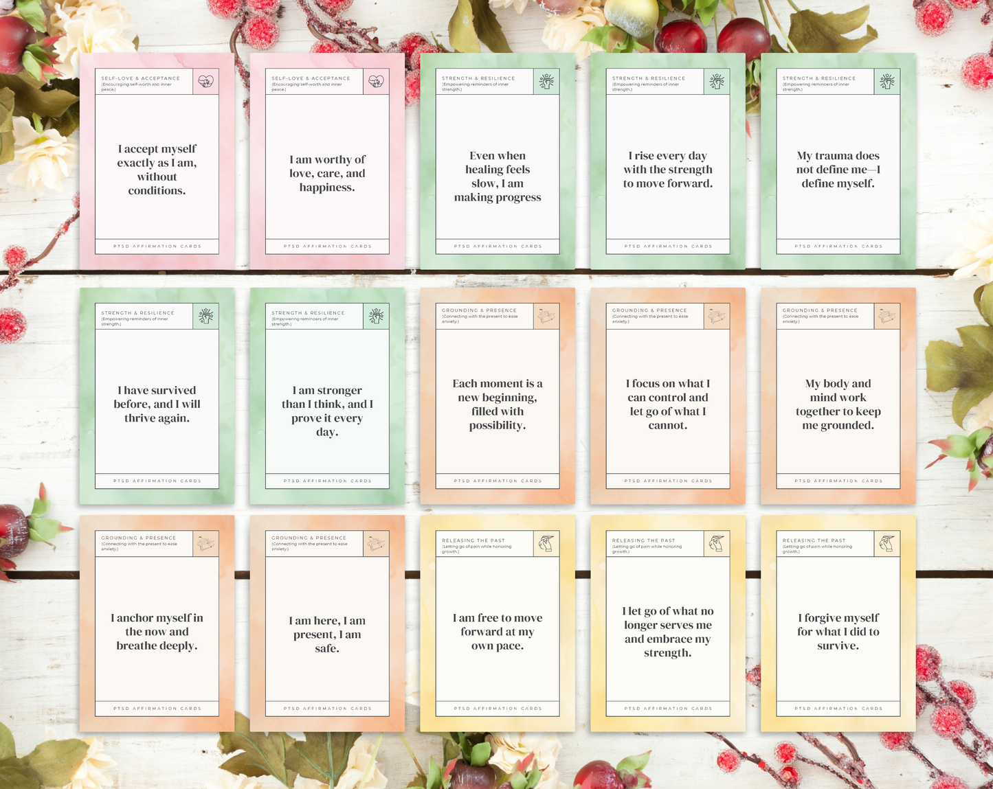 30 PTSD Affirmation Cards