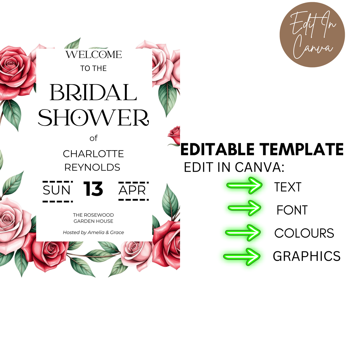 Bridal Shower Welcome Signs