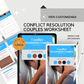 Conflict Resolution Couples Worksheets