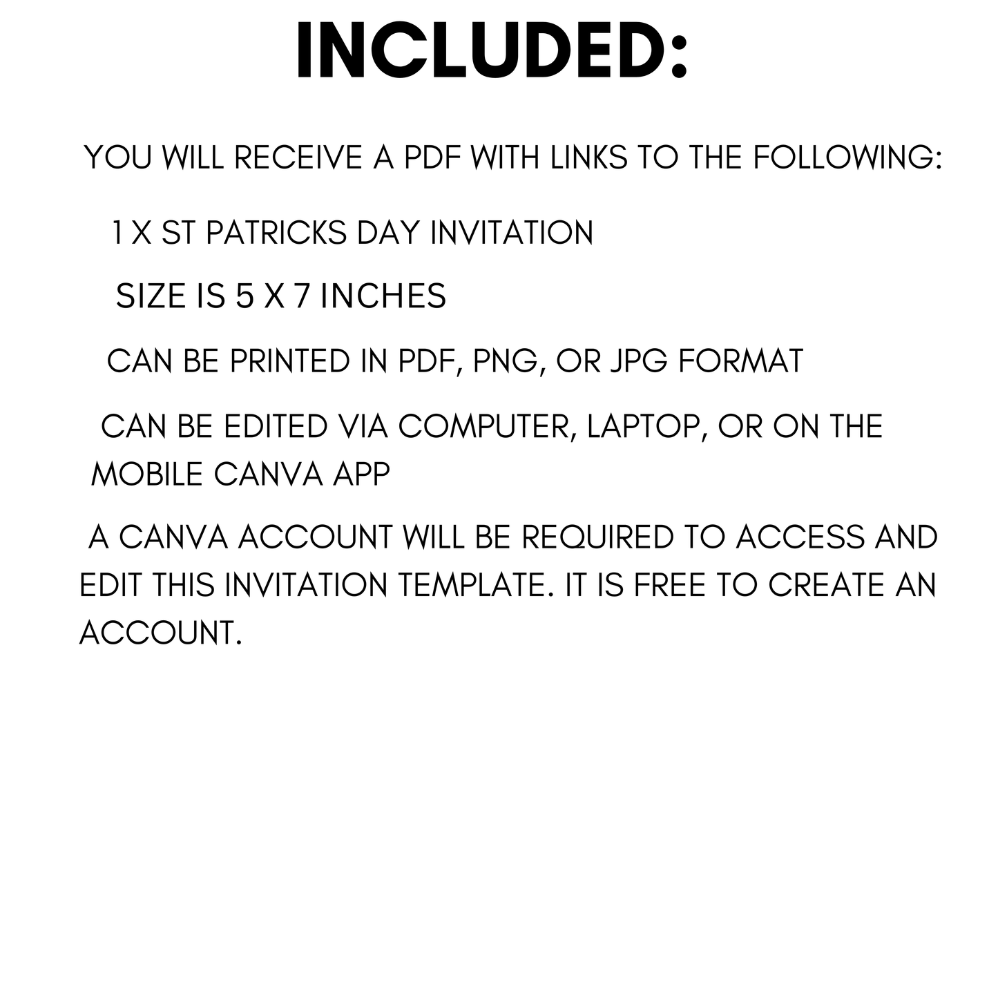 St Patricks Day Invitation