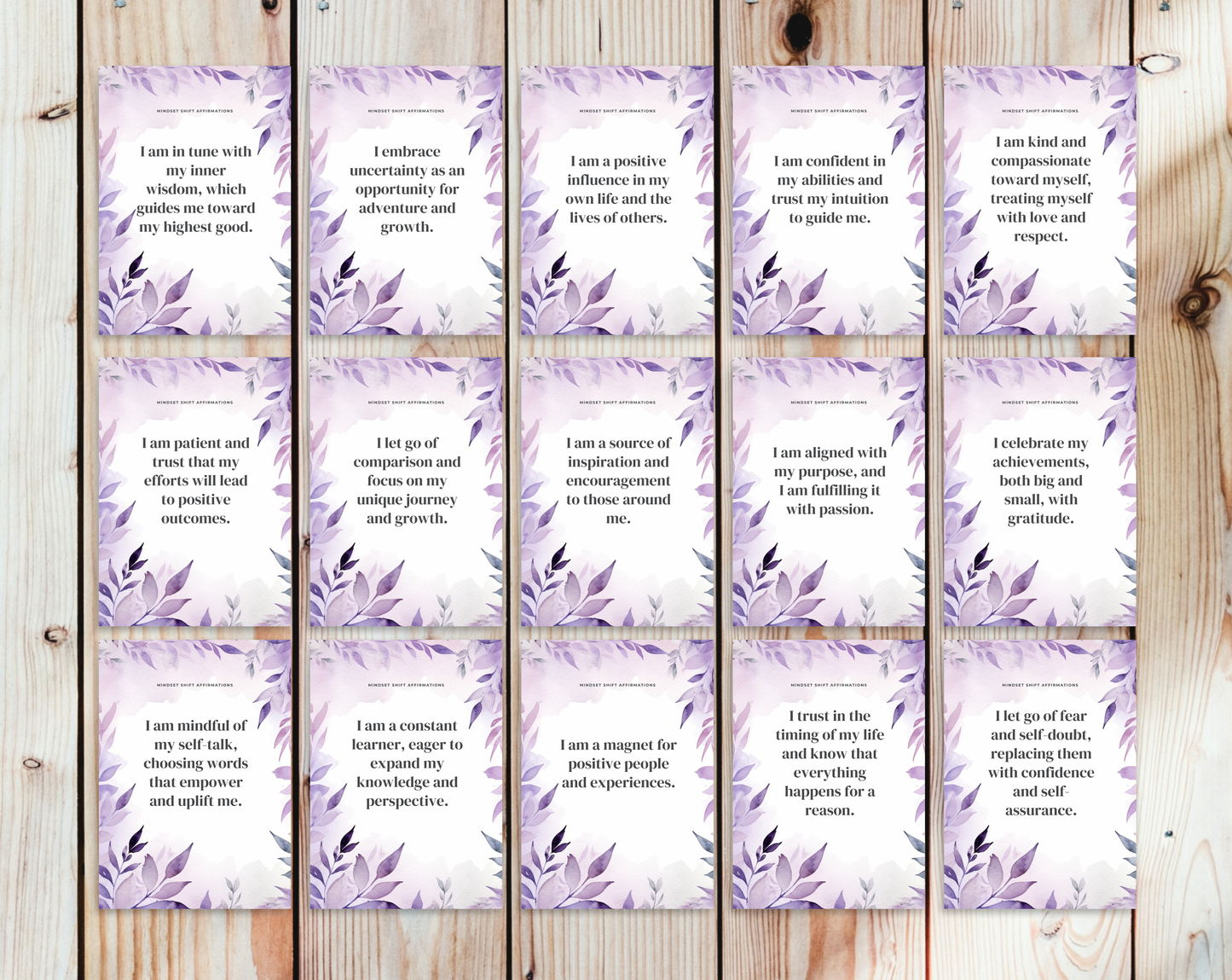 Mindset Shift Affirmation Cards