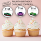 4th Birthday Party Cupcake Toppers Boy