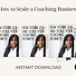 How to Scale a Coaching Business